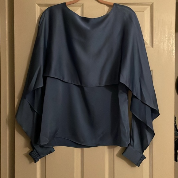 DKNY women’s blue long sleeve blouse - Picture 2 of 10